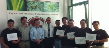 Image exhaust gas treatment training